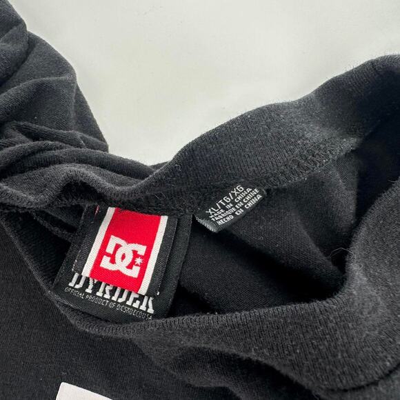 Y2K DC shoes Grunge Skate T Shirt ROB Dyrdek black faded Mens size XL - Picture 3 of 6